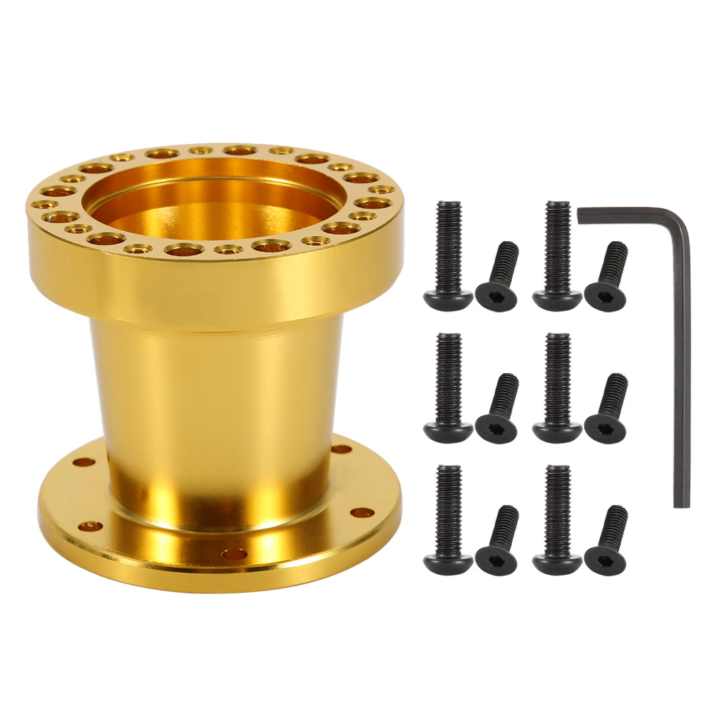 Universeller 3-zoll-lenkradnaben- Und Lenkungsdistanzadapter-satz Aus Aluminium (gold)