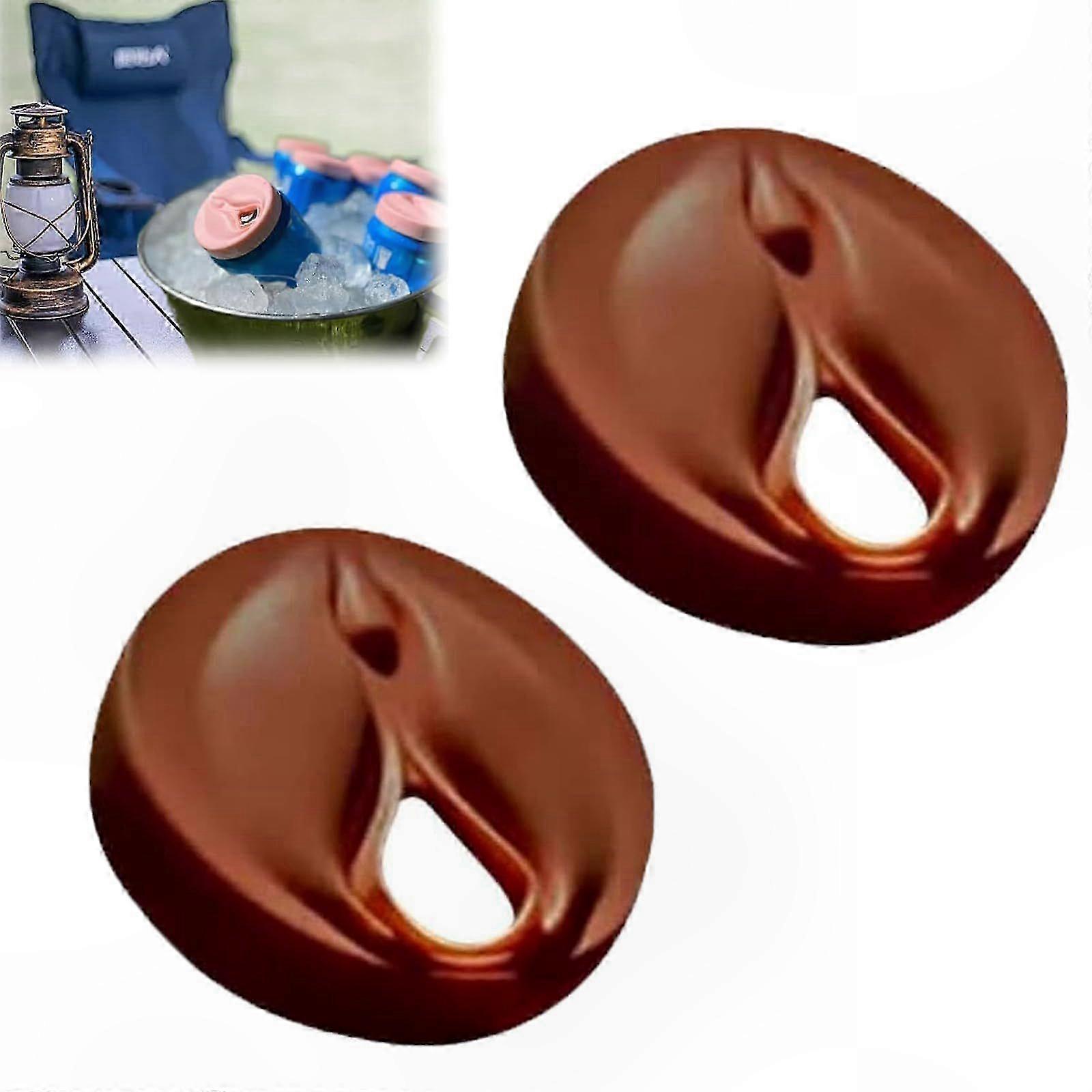 2er-set Kreative Silikondeckel – Wiederverwendbare, Auslaufsichere Verschlüsse Für 355-ml-dosen, Ideal Als Geschenk Oder Für Partys – Rosa