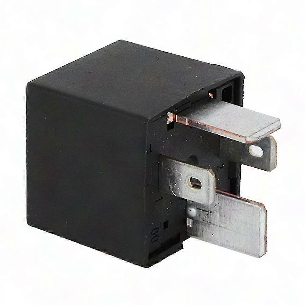 Spst 4-pin-relais-kit, Schwarz, Abs-kompatibel, Für Auto, Lkw, Boot, Dc12v 80a Zubehör