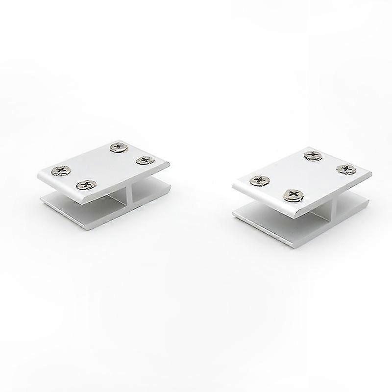 Set Mit 4 180° Glasbefestigungsklammern Für Dusche, Tisch Und Wandpaneel, Geeignet Für Glasstärken Von 10-12 Mm, Robuste Wandbefestigungen.