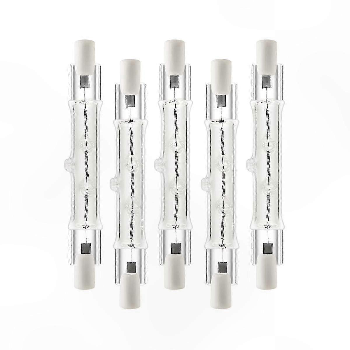 5er-pack R7s 118-mm-halogenlampen, 300 W, 230 V, Dimmbare Lineare Lampen Für Arbeitsbeleuchtung