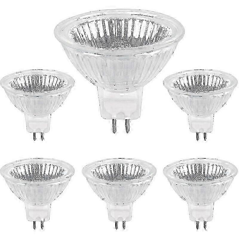 Mr16 Gu5.3 12v 50w Halogenbeleuchtung, 6er-packung Glühbirnen Für Den Innen- Und Bürogebrauch, Sparsame Reflektorstrahler, Ideal Für Akzent- Und Umgebungsbeleuchtung.