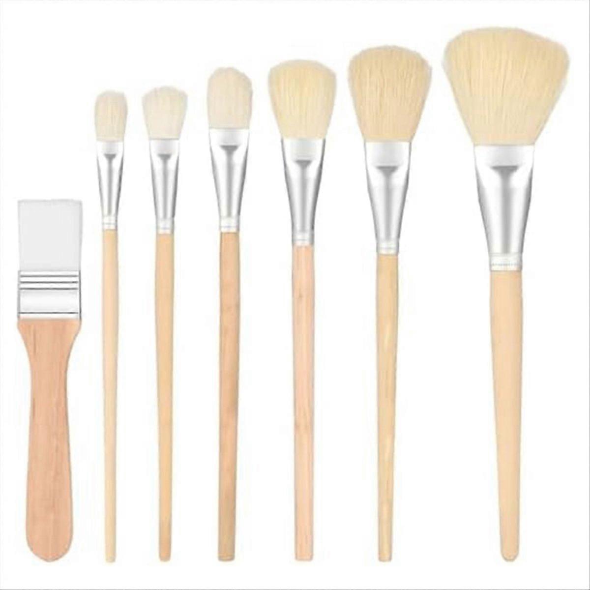 Acrylfarbenpinsel, Set Mit 7 Haushaltspinseln In Verschiedenen Größen