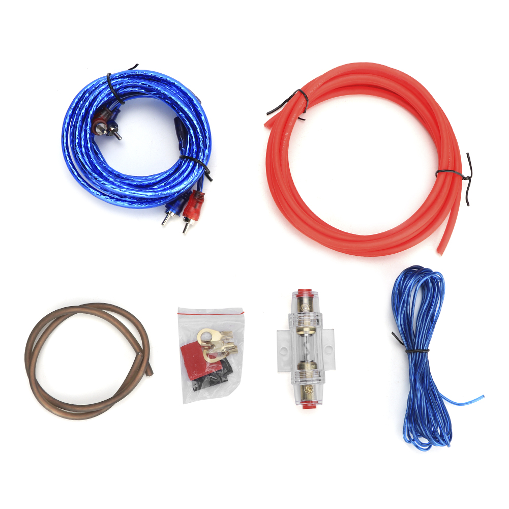 Subwoofer-, Lautsprecher- Und Verstärker-set Mit 10ga-zinklegierungskabel Für Den Austausch Im Auto.