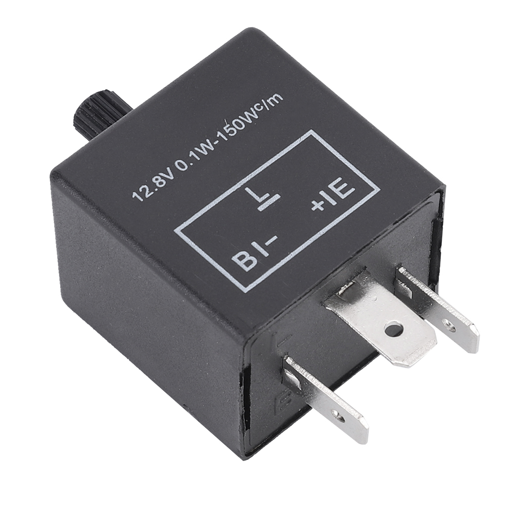 Cf14kt Einstellbares Led-blinkerrelais 3-polig 12,8 V 0,1 W–150 W Für Kfz-kurvenlichter