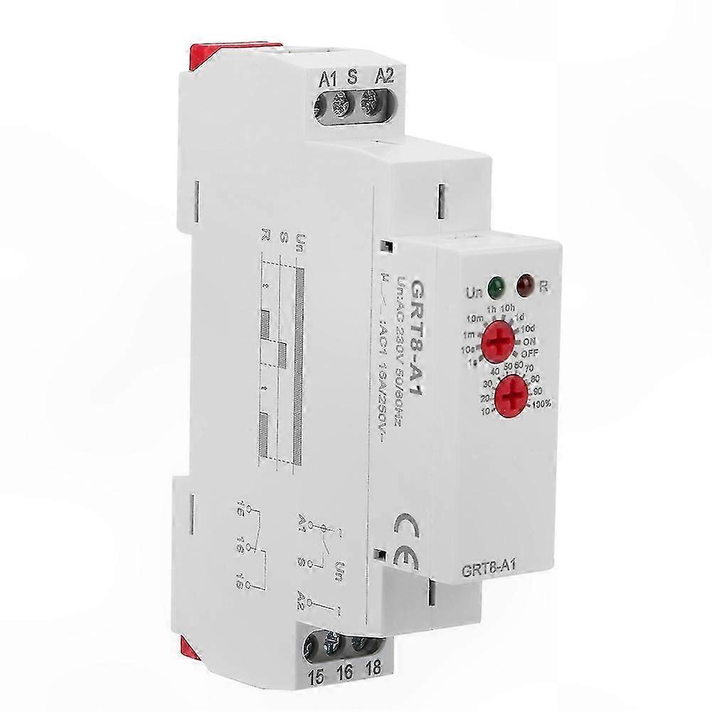 Miniatur-din-schienen-zeitverzögerungsrelais, Einschaltverzögerungs-zeitmodul, 220v Ac-netzteil, Zeitsteuerung Für Die Automatisierung, Industrietimer, Kompakt Und Zuverlässig.