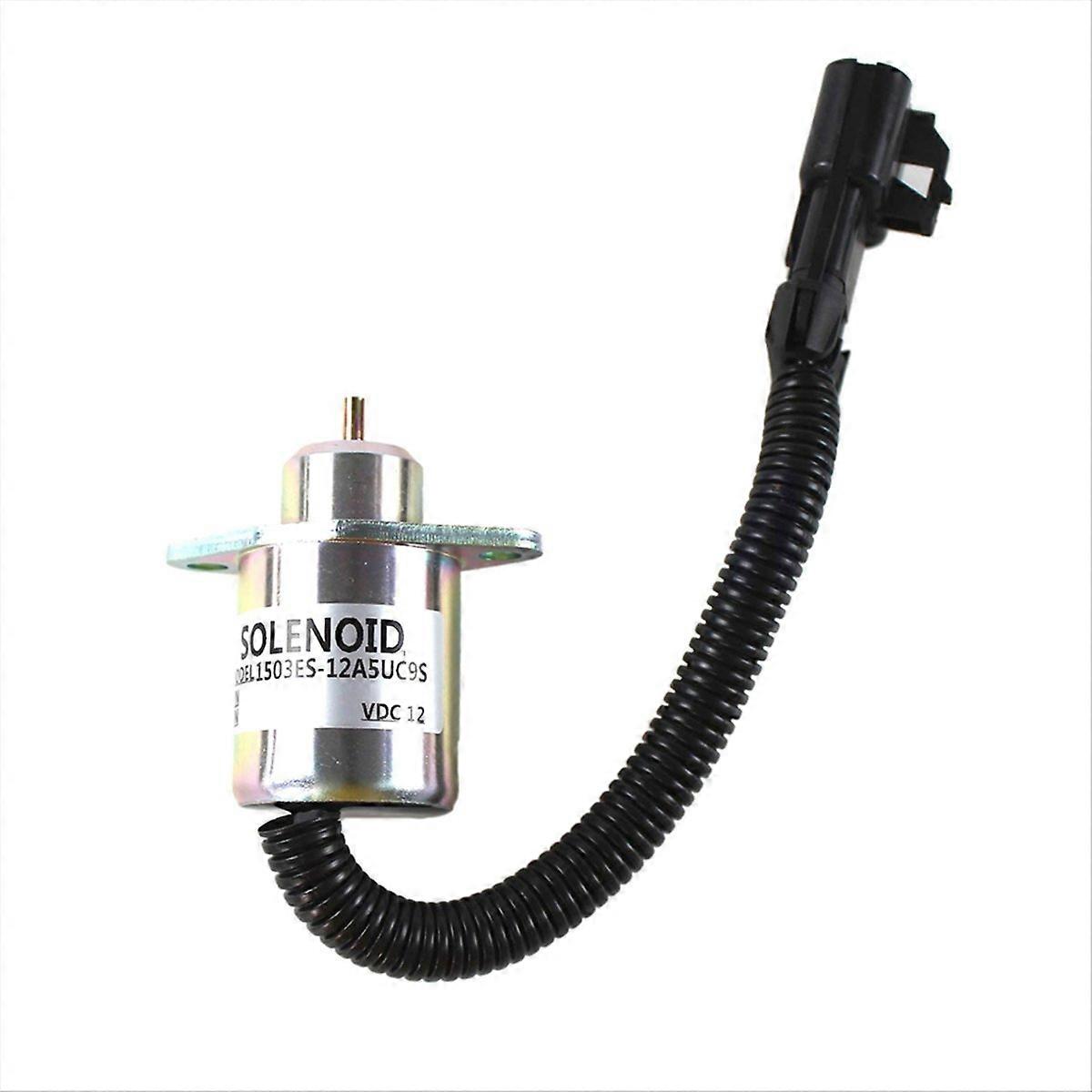 Elektromagnetischer Motorstopp-satz Für Bagger, Kraftstoffabsperrventil, Sicherheitsmagnetventil, Kompatibel Mit Mechanischen Schaufeln, Robustes Ersatzteil.