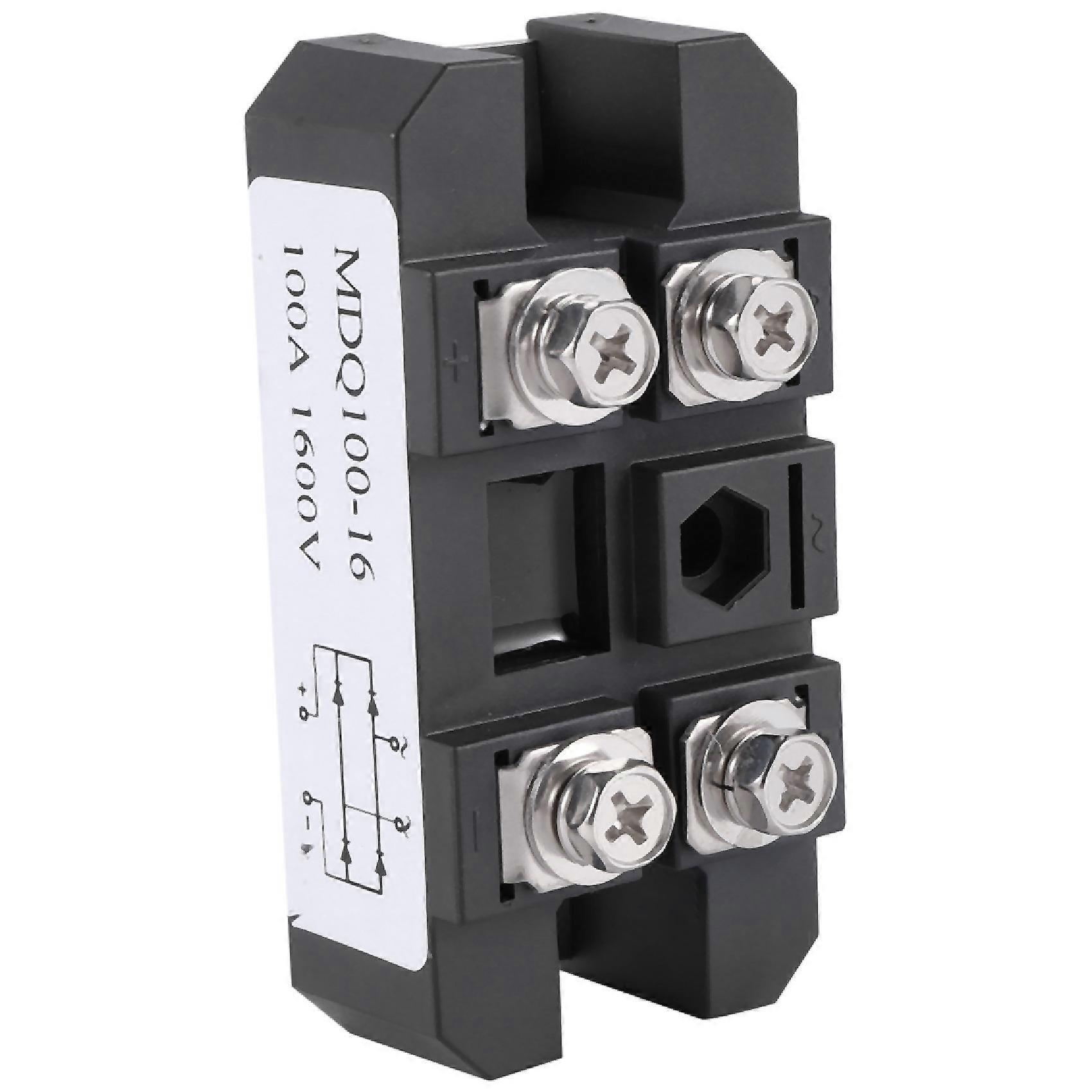 Einphasen-diodenbrückengleichrichter Mdq 100a-1600v Schwarz, 100a Stromgleichrichter