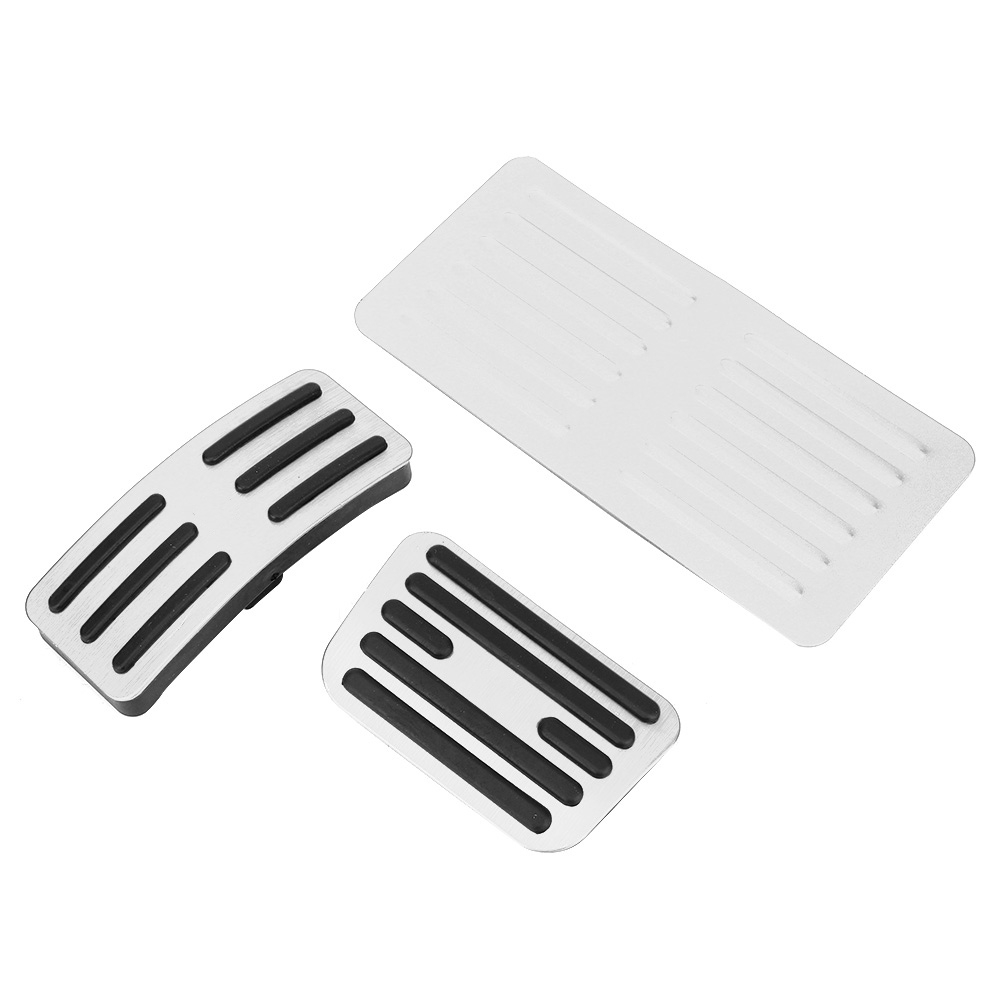Rutschfeste Aluminium-bremsbeläge Für Byd Song Pedale, Klickpedalabdeckungen, Silbernes Set
