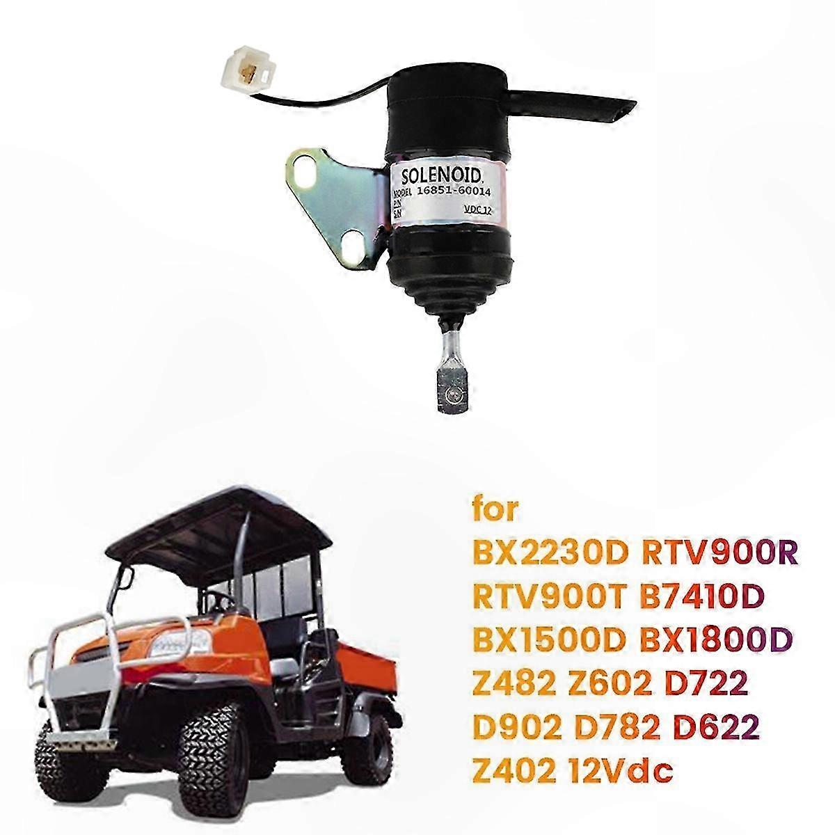 12v Kraftstoffabsperrmagnet Für Rtv900 Bx1800d Z482 Z602 D722 D782, Ersatzteil 052600-4530, Kompatibel Mit 16851-60014, Hochleistungs-dieselmagnet.