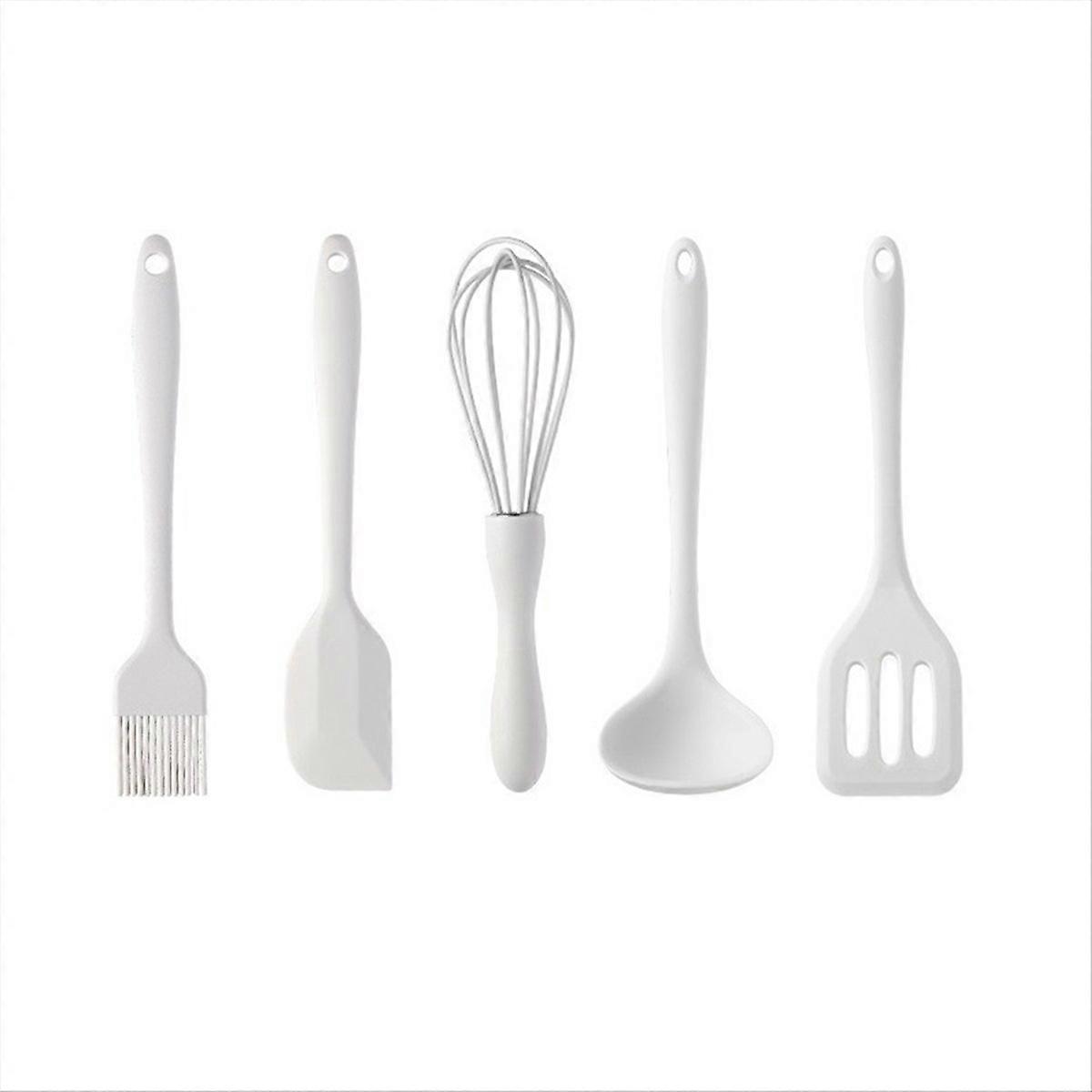 Set Mit 12 Antihaftbeschichteten Küchenutensilien Aus Lebensmittelechtem Silikon Zum Kochen Und Backen