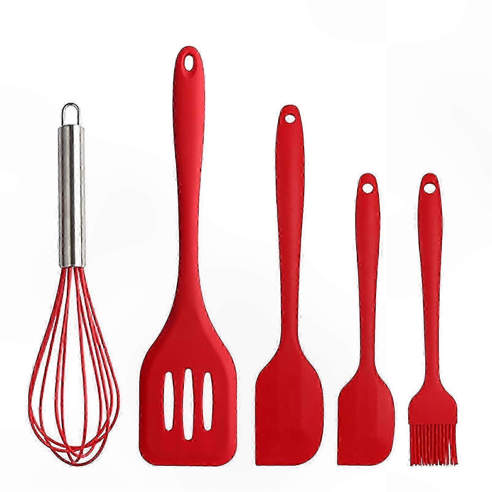 5-teiliges Küchenutensilien-set Aus Silikon Zum Backen, Kochen Und Kuchenbacken, Komplettset