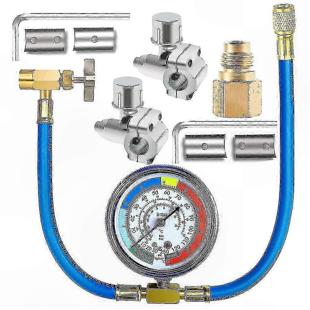 Klimaanlagen-nachfüllschlauch Mit Manometer Und Ventil, Service-set Für Kühlsysteme