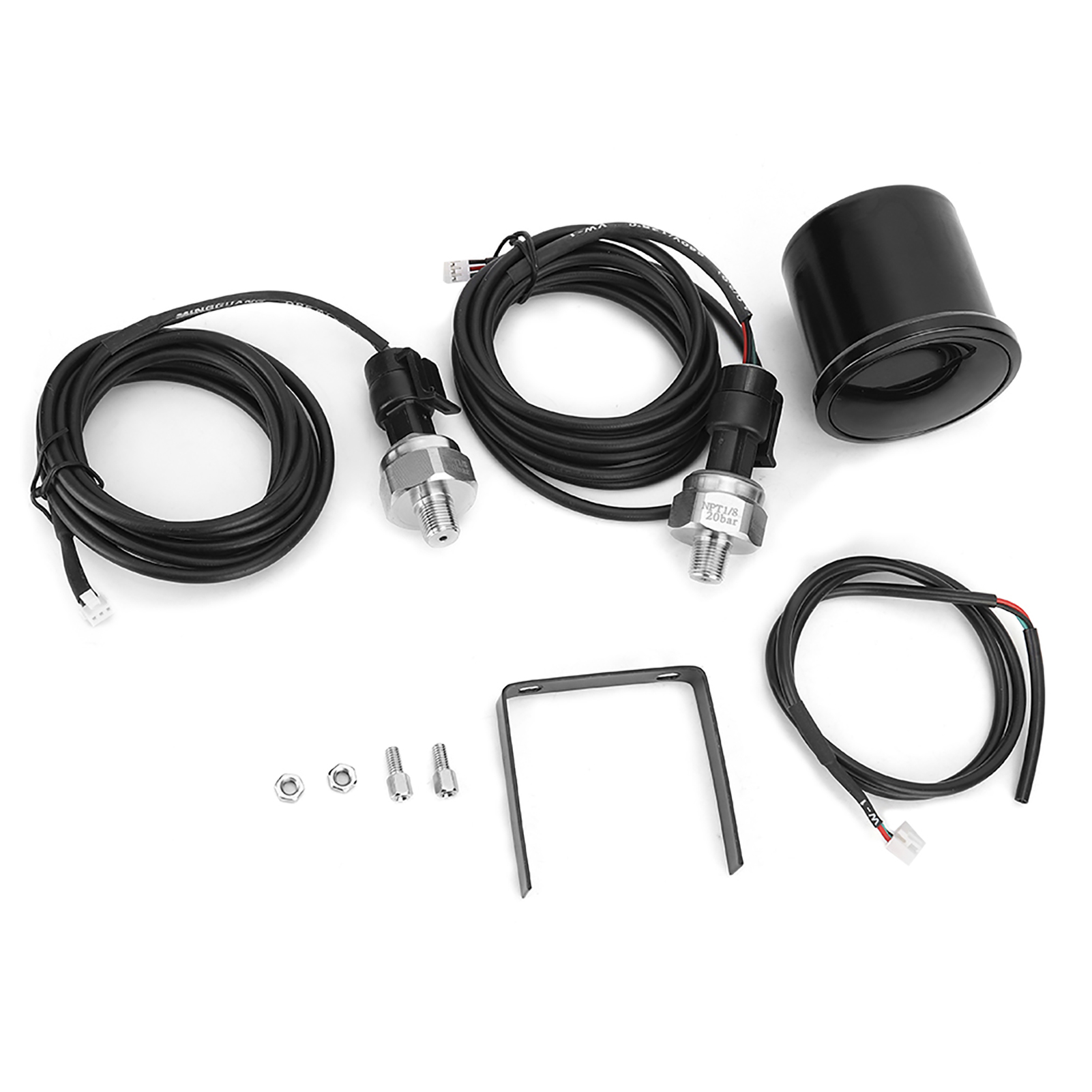 2-zoll-kfz-luftdruckmesser, Ladedrucksensor Mit Blauer Led-digitalanzeige, Komplettset