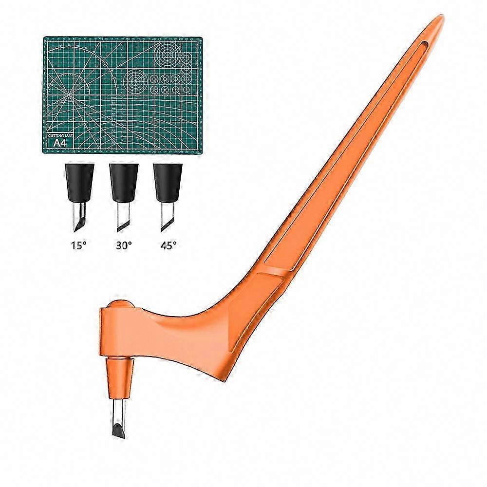 360° Drehbares Edelstahlmesser, Kreatives Papierschneidewerkzeug, Sicherer Kreiselschneider, Präzises Diy-instrument, Handlich Und Langlebig.