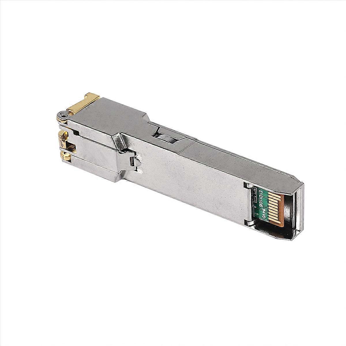 Gigabit-rj45-sfp-modul (10/100/1000 Mbit/s), Kupfer-transceiver, Rj45-ethernet-anschluss, Standardkompatibel, Geringer Stromverbrauch, Für Switches Und Router, 1 Stück
