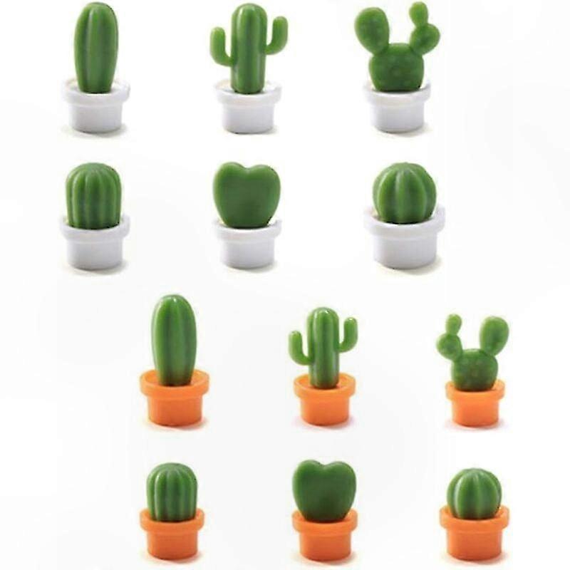 Set Mit 12 3d-kaktus-kühlschrankmagneten, Niedliche Magnetdekorationen Für Küche, Büro, Whiteboard, Schrank Und Fotos, Originelle Dekorative Klebemagnete