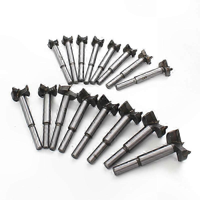 Set Mit 16 Holzbohrern Aus Kohlenstoffstahl, Schnell Schneidend, 15–35 Mm Für Präzises Bohren