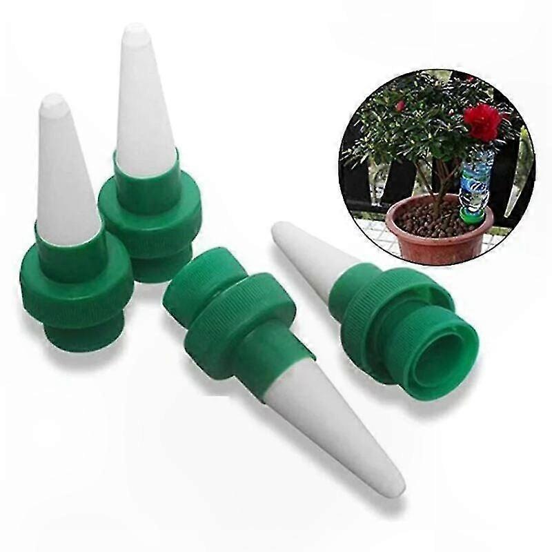 Keramischer Bewässerungsauslauf Für Zimmerpflanzen, Garten Und Blumen - Automatischer Wasserspender Mit 4 Ausläufen, Tropfbewässerung Für Töpfe Und Blumenbeete.