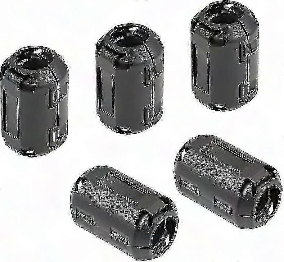 Europäischer Ferrit-entstörfilter Für Kabel, 35 Mm, 5 Stück, Grau, Zum Aufclipsen