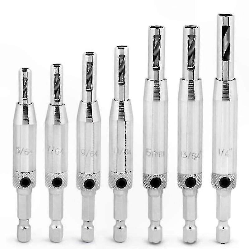 Set Mit 7 Hochpräzisen, Selbstzentrierenden Bohrern Für Genaues Bohren, Komplettes Bohrwerkzeug-set, Zentrierte Bohrer Für Detailarbeiten, Professionelles Bohrer-set