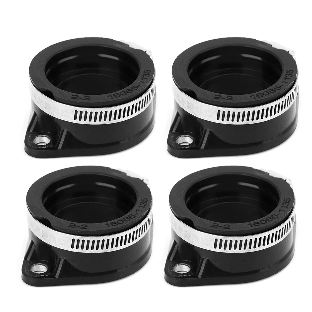 4-teiliges Set Vergaser-ansaugkrümmer-anschlüsse Vergaserhalterung Kompatibel Mit Kawasaki Kz1000 Kz1100 11-4853