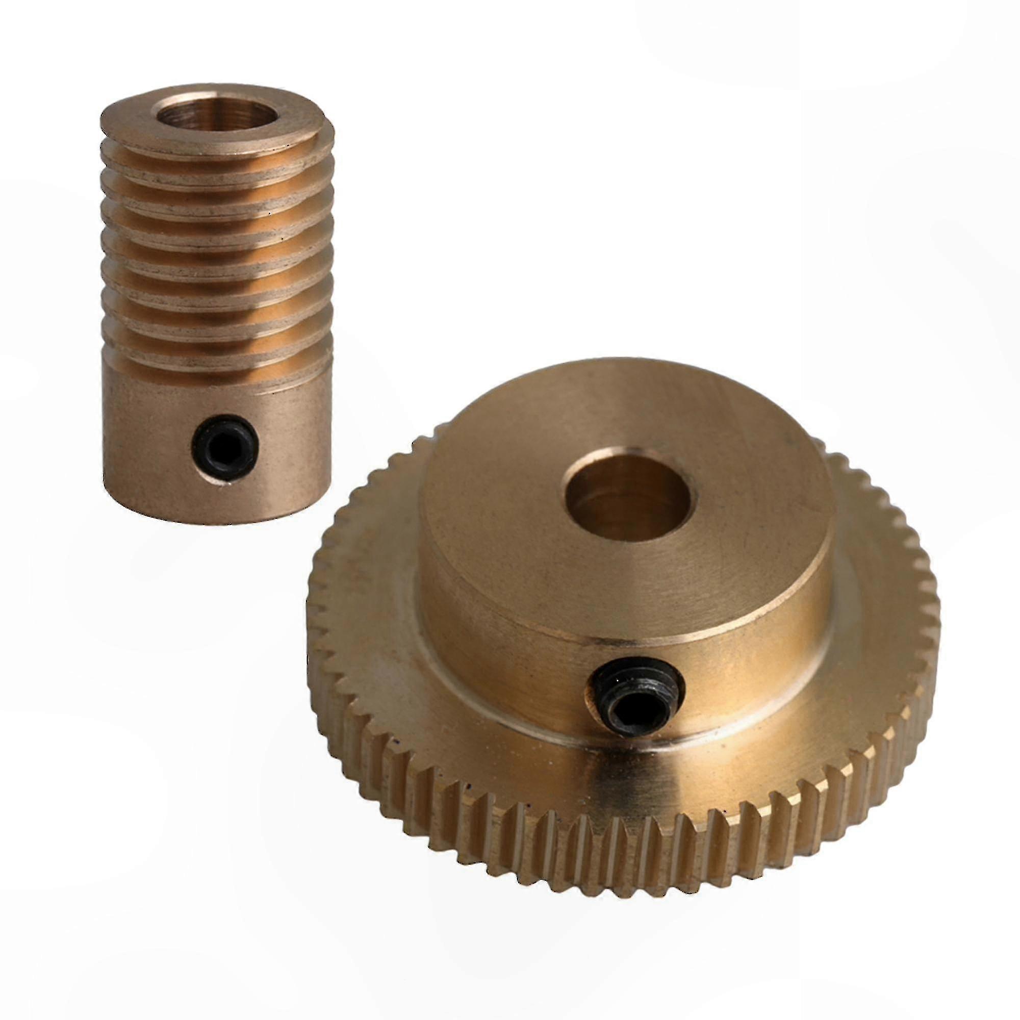 Schneckenrad Aus Messing, 6 Mm Bohrung, Modul 0,5, 60 Zähne, Schneckenwelle Für Präzisionsmechanismen