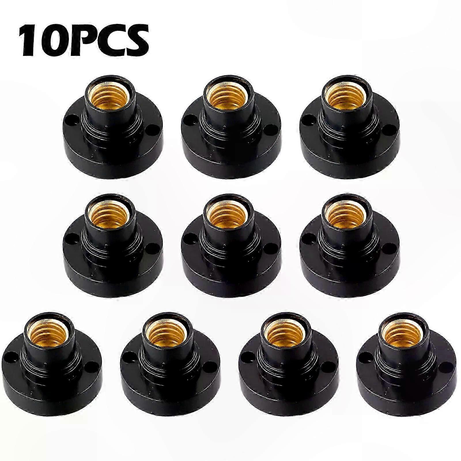 10er-pack Weiße E14-schraubfassungen, Sockeladapter Für Led-lampen, 100–230-v-kompatibler Konverter, Standard-beleuchtungsfassung
