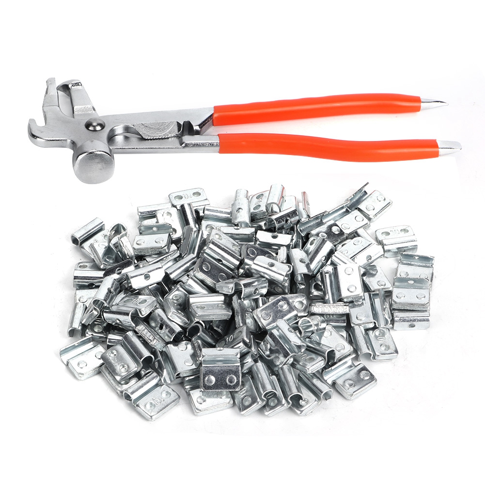 100 Stück 10 G (0,35 Oz) P-förmige Haken Aus Aluminiumlegierung Zum Auswuchten Von Rädern, Autoreifenreparaturwerkzeug Mit Auswuchtklemme