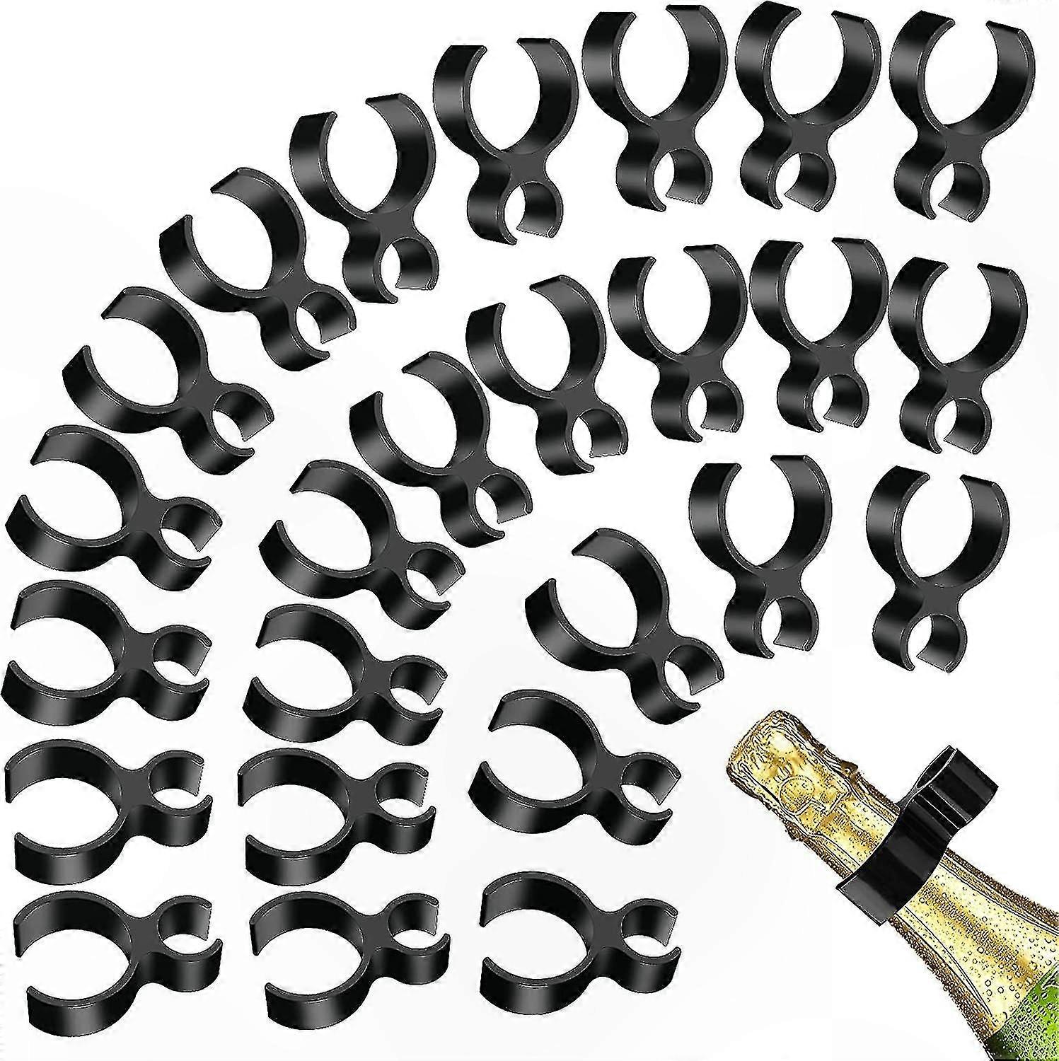 Set Mit 30 Champagner-dochtclips, Sicherheitsclips Für Flaschenkerzen
