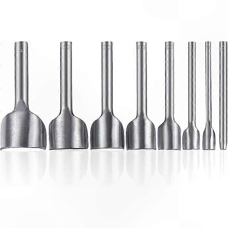 Set Mit 10 Halbrunden Lederlochern Für Bastelarbeiten, 5-40 Mm Bereich, Bastelwerkzeuge