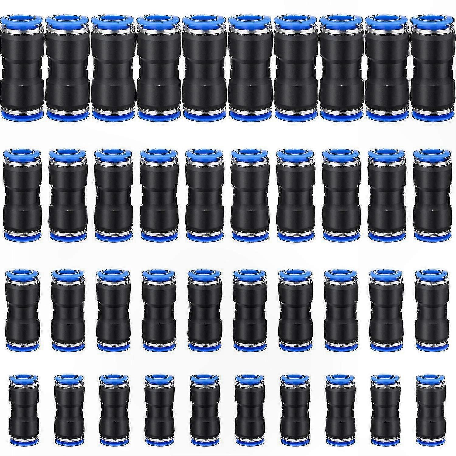 40 Schnellkupplungen Für Pneumatische Anschlüsse An 6/8/10/12-mm-schläuche, Zubehör Für Luftanschlüsse, Schnellkupplungen, Druckluftleitungs-anschlussset.