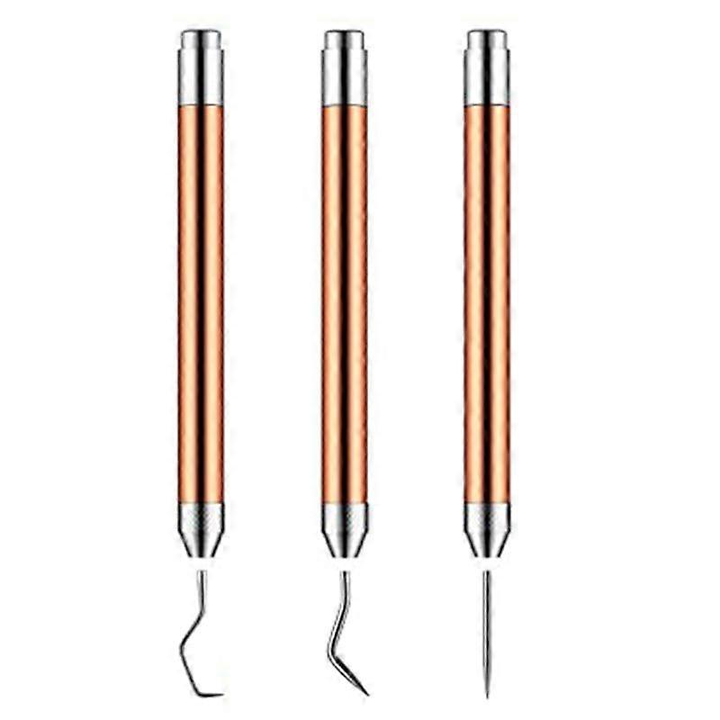 3-teiliges Vinyl-entgitterungswerkzeug-set Mit Led-licht, Präzisionsstift Und Feiner Spitze Für Scrapbooking