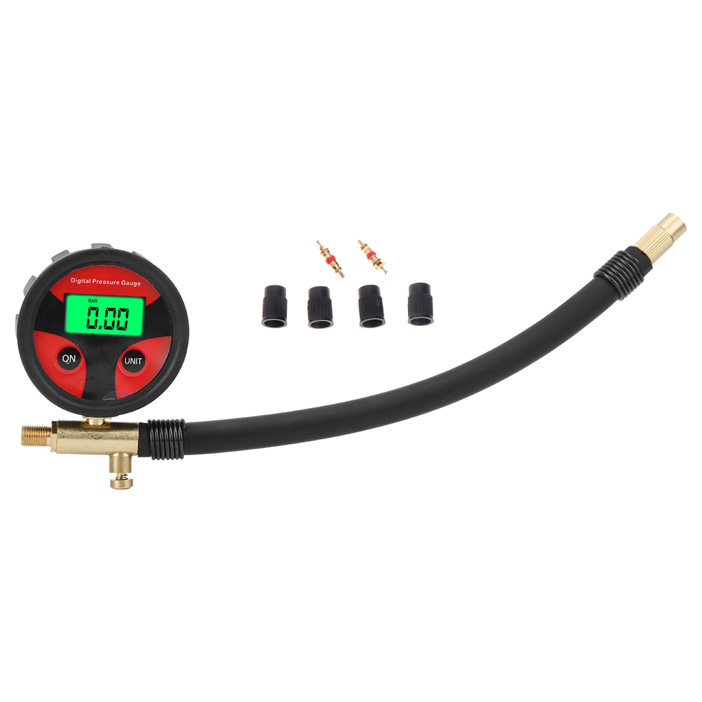 Multifunktionale Digitale Lcd-luftpumpe Für Autos, Reifendruckmesser, Reifendruckprüfer.