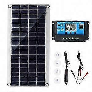 300w 12v Solar-kit Mit 20-100a Laderegler, Ideal Für Wohnmobile, Boote, Gärten Und Den Einsatz Im Freien, Autonomes Laden Der Batterie, Robustes Photovoltaik-panel, Optimale Leistung.