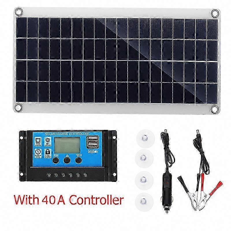 300w 12v Solar-kit Mit 20-100a Laderegler Für Wohnmobile, Boote, Garten Und Outdoor-einsatz, Batterieladung.