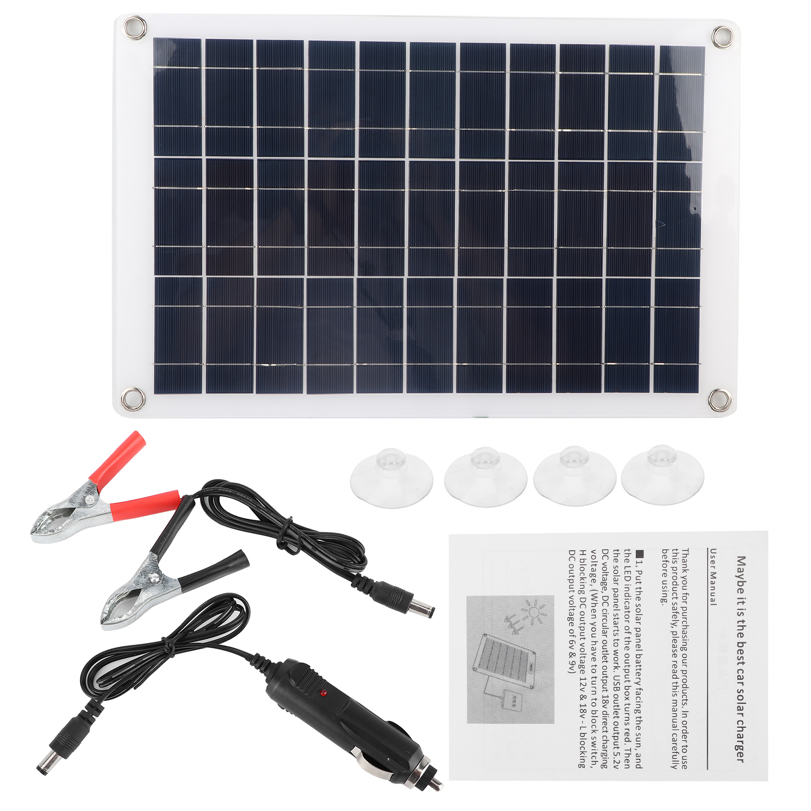 50-w-monokristallines, Faltbares Solarpanel Mit Zwei Usb-ladegeräten Für Auto, Wohnmobil, Boot Und Outdoor-einsatz