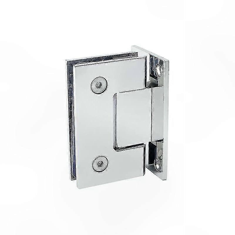 Rahmenlose Duschtür Aus Glas, 90°-scharnier Aus Edelstahl 304, 4 Mm Starke Anschweißklemme, Leichtes Zwei-wege-design Für Badezimmer, 1 Stück