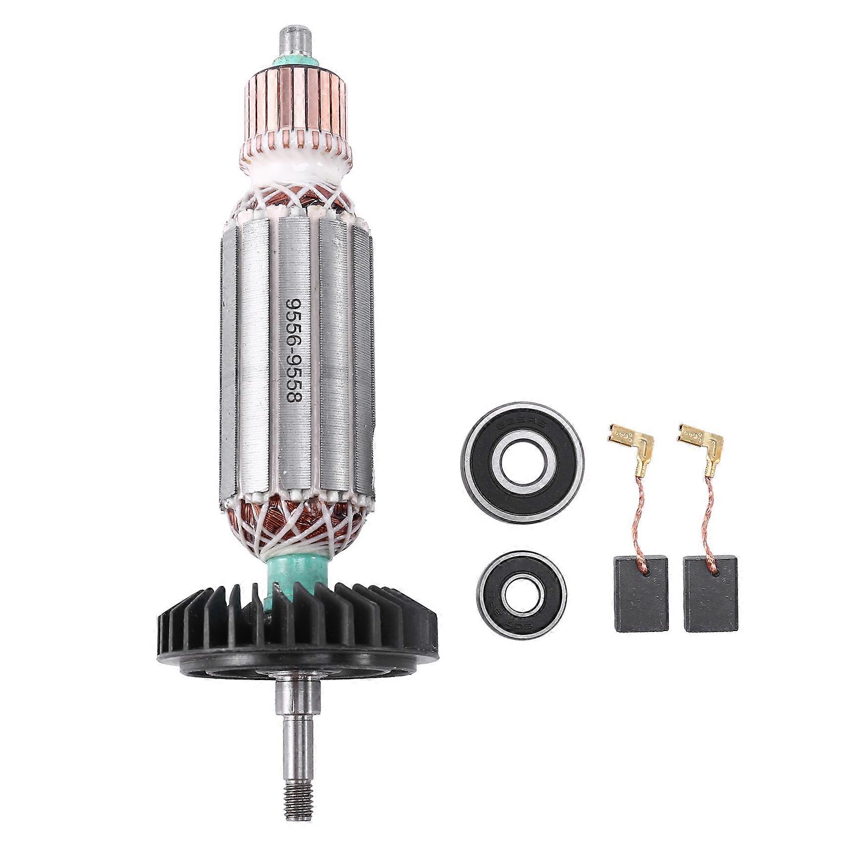 Ankerrotor Für Winkelschleifer (220–240 V), Ersatzmotor Für Schleifer 9556, 9557, 9558, Kompatibler Rahmen, Ersatz-elektrowerkzeug