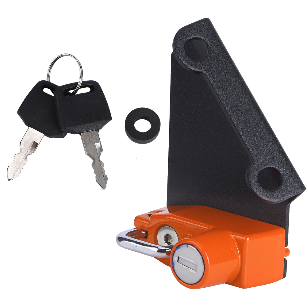 Oranger Diebstahlsicherer Motorradhelm Für Yamaha Yzf R1m R1s R6, Sicherheitsschloss Links