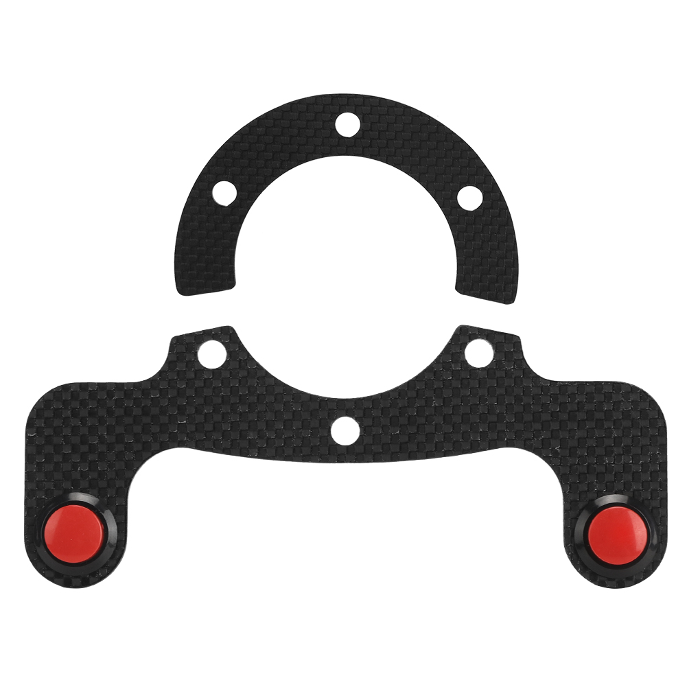 Externer Tastensatz Aus Kohlefaser Für Momo/omp/nardi/sparco Lenkräder, 6 Schrauben, Doppelknopf