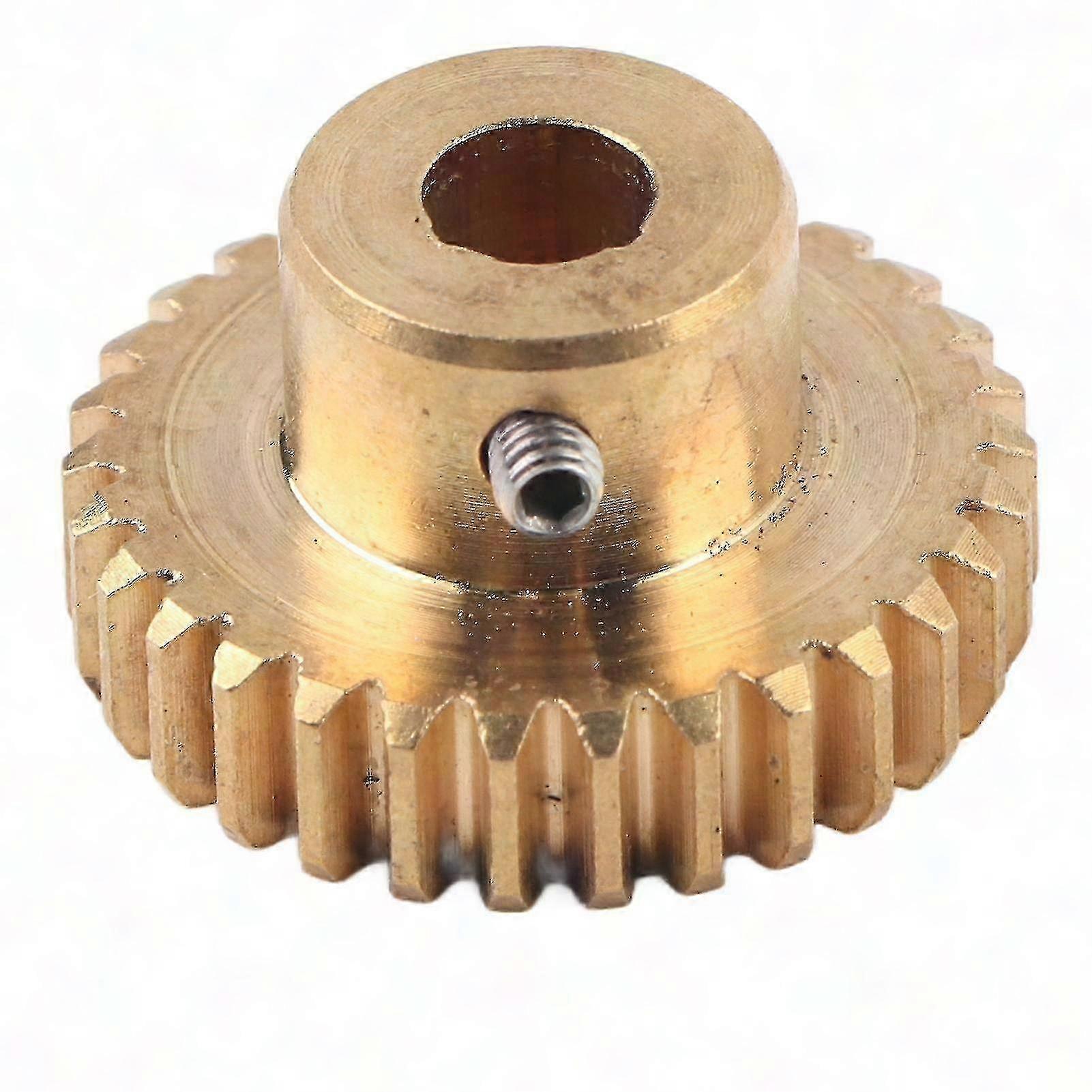 Stirnrad Aus Messing, Modul 0,8, 30 Zähne, 6 Mm Bohrung - Bauteil Für Industrieroboter, Präzisionsmechanikkomponente.