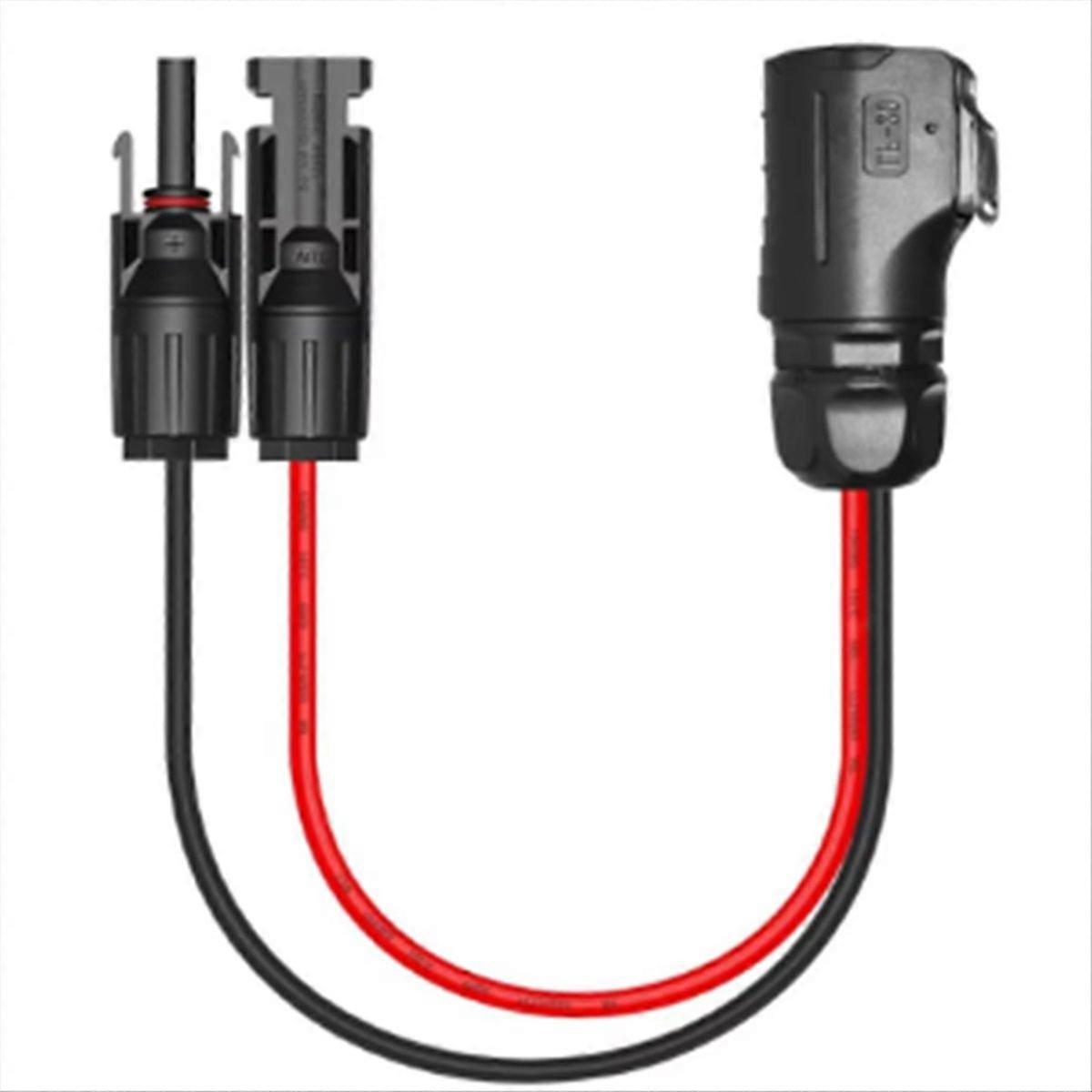 Rundstecker Mit 2 Pins Für Solarmoduladapter, Wasserdichter Stecker Ip67, Photovoltaik-kabelkonverter, Kompatibel Mit 12v/24v-systemen, Wasserdichtes Anschlussset, Für Den Außenbereich, Wetterfest.