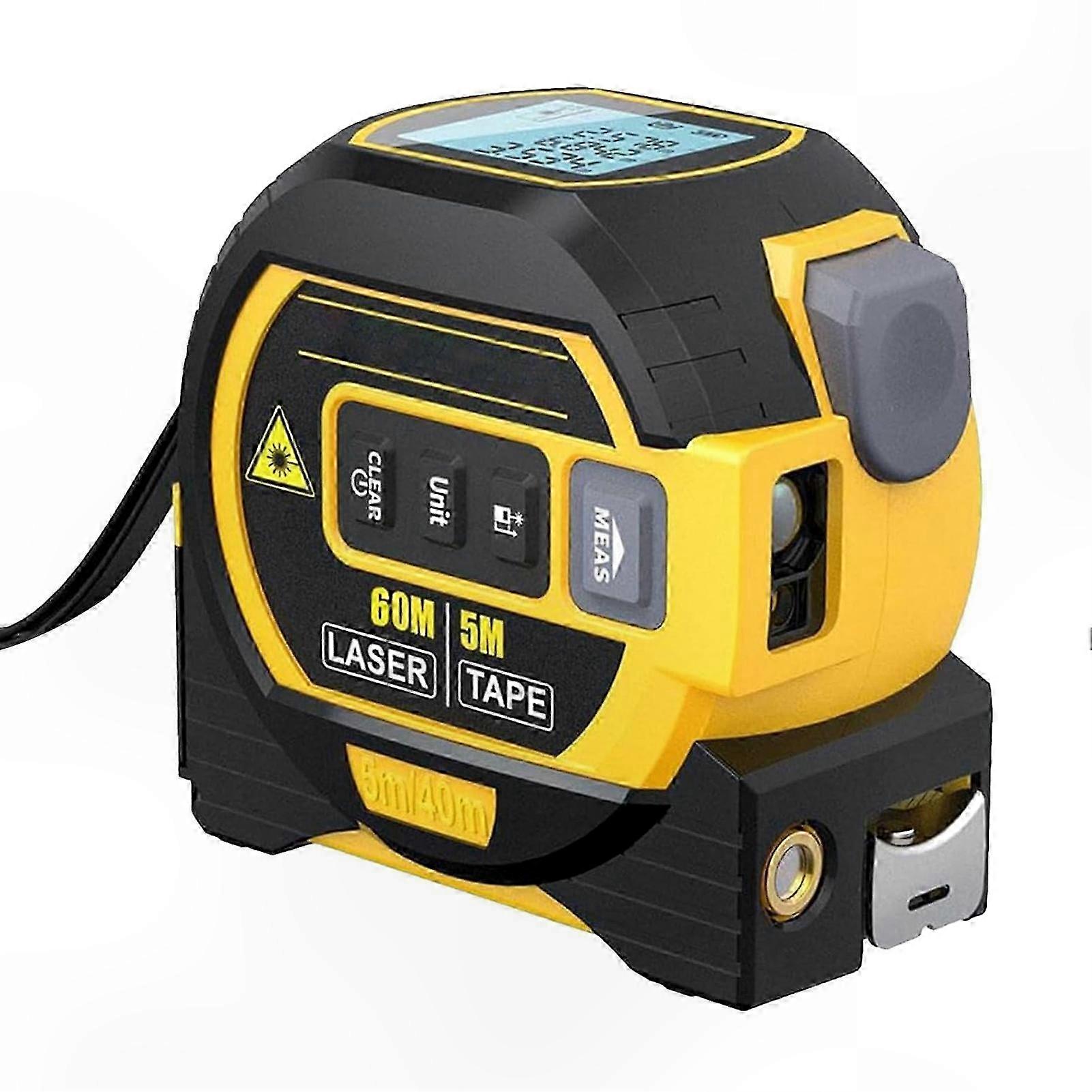 3-in-1 Laser-maßband Für Den Straßenbau, Hochpräzises Elektronisches Infrarot-lineal Mit Intelligenten Funktionen