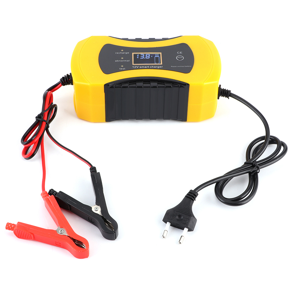 12v 8a Ladegerät Für Blei-säure-batterien In Autos Und Motorrädern, Verpolungs- Und Kurzschlussschutz, Spannungs- Und Stromanzeige, 100–240v Eu-stecker