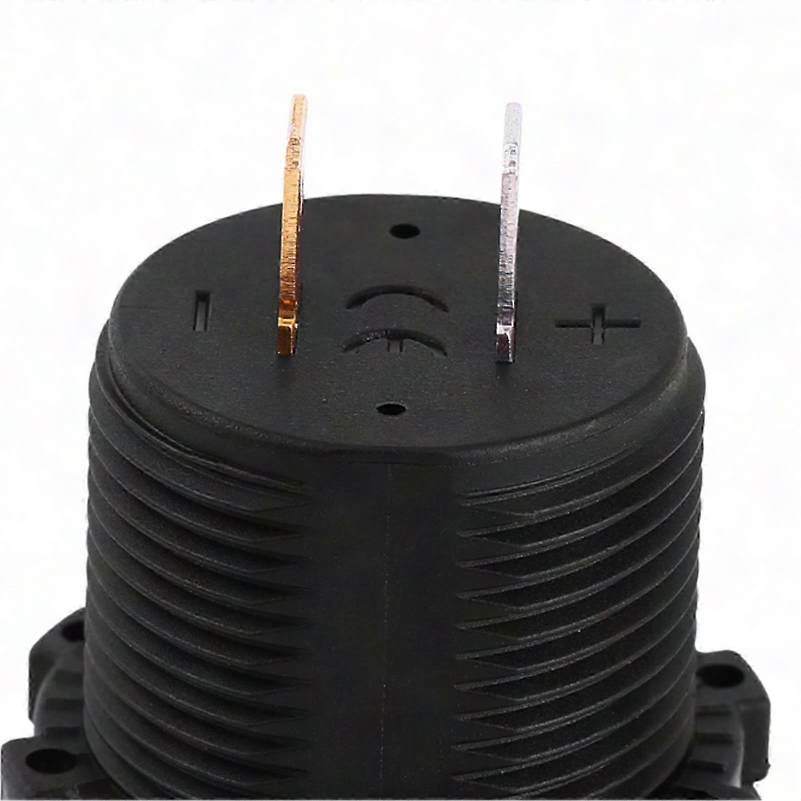 12v Led-digitalvoltmeter Für Motorräder Und Autos, Wasserdicht, Schwarze Spannungsanzeige, Digitales Voltmeter