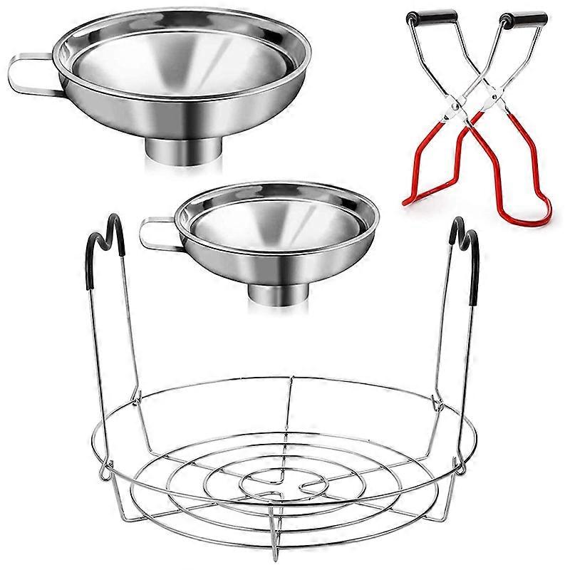 4-teiliges Einmachset, Sterilisiergestell + Einmachglaszange