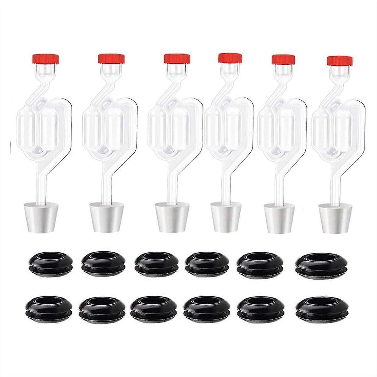 Set Mit 6 Doppelkammer-gärröhrchen Für Die Gärung, Heimbrausets Mit Gärröhrchenventil