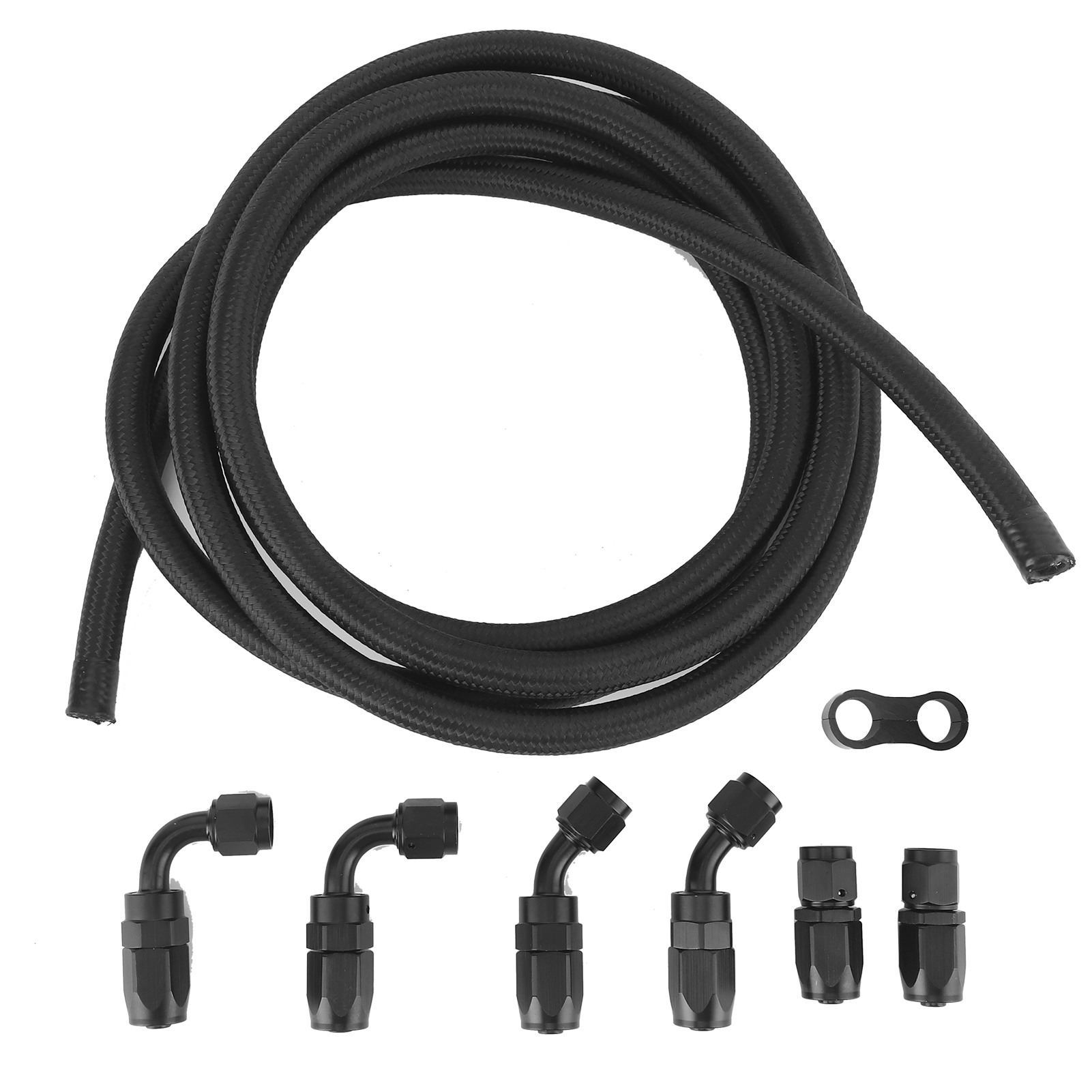 An6 9,8 Fuß Kraftstoffschlauch Mit Adapteranschlüssen, Verteiler Und Schlauchschellen - Universelles Auto-set