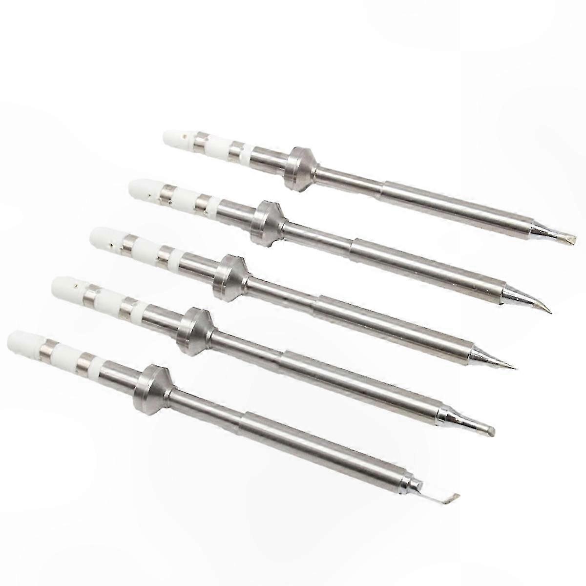 Set Mit 5 Lötspitzen Für Ts100-lötstationen, Schnelles Aufheizen, Ersatzspitzen Für Lötstationen, Kompatibel Mit Ts100-werkzeugen, Hohe Präzision, Einfacher Austausch